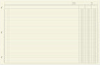 BookFactory Ledger Sheets/Large 3 Column Accounting Ledger Columnar Loose Leaf - Image 2