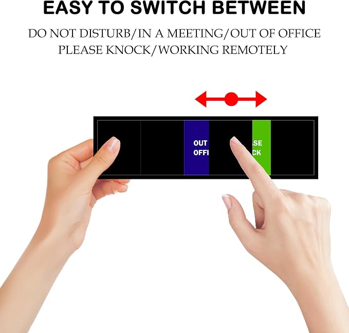Office Door Sign, Do Not Disturb/Please Knock/Out of Office/in a - Image 3