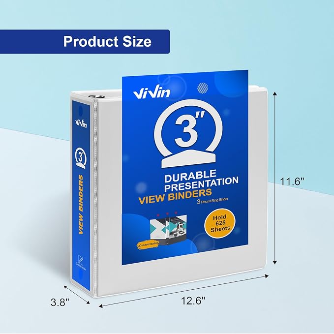 ViVin 3 Ring Binder 3 inch - Image 4