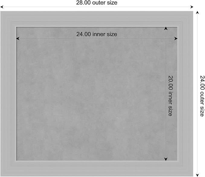 Amanti Art Silver Framed Magnetic Board 24x28 Medium Vision Board - Image 4