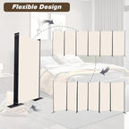 CHOSENM Room Divider, 6 Panel Folding Privacy Screens - Image 5