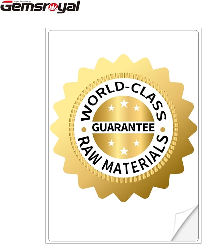 Gemsroyal Colored Half Sheet Shipping Labels Printable, 5.5"×8.5" Half Page - Image 3