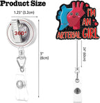 Sixrip I'm an Arterial Girl Retractable Glitter Badge Reel - Image 2