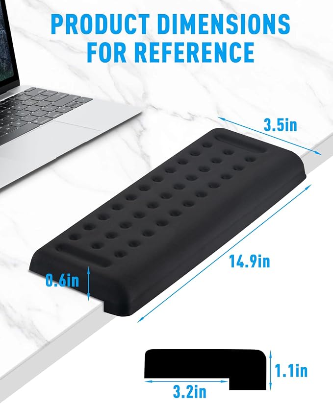 2 Pack L-Shaped Arm Rest for Desk, Ergonomic Elbow Pads - Image 3