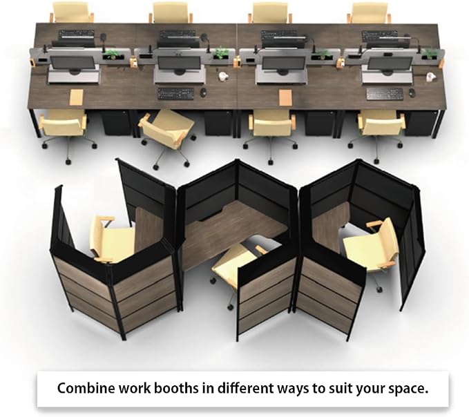 Provour Work Booth, Private Workstation, Room Divider, Office Pod, Acoustic - Image 7