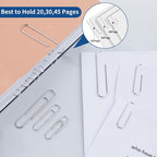 1800 Paper Clips Assorted Sizes Large, Medium and Small, Durable and Rustproof - Image 3