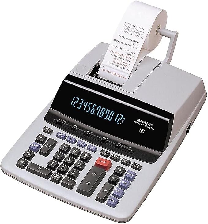 Sharp VX2652H VX2652H Two-Color Printing Calculator Black/Red Print 4.8 - Image 2