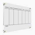 WEEKLY PLANNER Acrylic Wall Personalized Calendar 2026 Personalized Dry Erase by CustomSignExpress