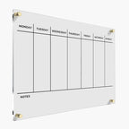 WEEKLY PLANNER Acrylic Wall Personalized Calendar 2026 Personalized Dry Erase by CustomSignExpress