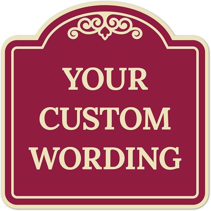 Custom Decorative Sign, Personalized Metal Sign by SigoSigns