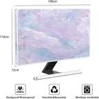 Baocicco Violet Marble Waterproof 80 Inch TV Dust Cover Anti-Static Dustproof - Image 2