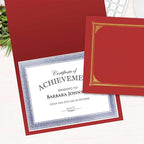 Geographics Classic Linen Red Certificate Holders - Image 4