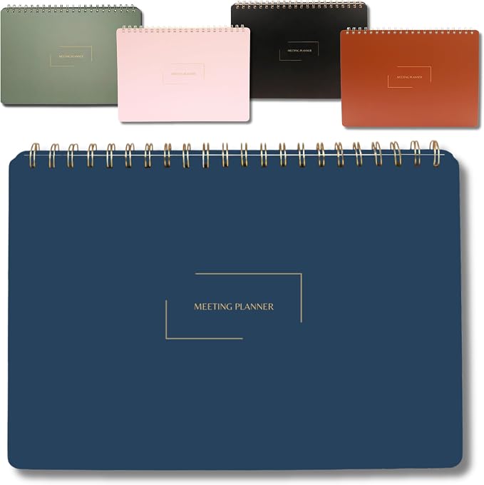 Merely Home | Meeting Notebook for Work | 8.25" x 11.75" | Project Planner | by MerelyHome