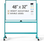 TSJ OFFICE Large Rolling Whiteboard by TSJOFFICE