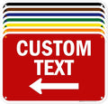 Custom Arrow, Custom Directional Sign, Left Arrow, 12x18 Inches, 55 mil thick by MySignCenter