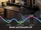 FEZIBO 55 x 24 Inch Height Adjustable Electric Standing Desk - Image 9
