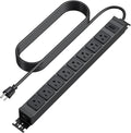 HHSOET Metal 360° Rotating Mountable Power Strip, 8 Outlet Gaming Table Mounted by HHSOET