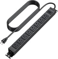 HHSOET Metal 360° Rotating Mountable Power Strip, 8 Outlet Gaming Table Mounted by HHSOET