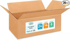 Large Shipping & Moving Boxes 24"L x 14"W x 8"H by IDLPackaging