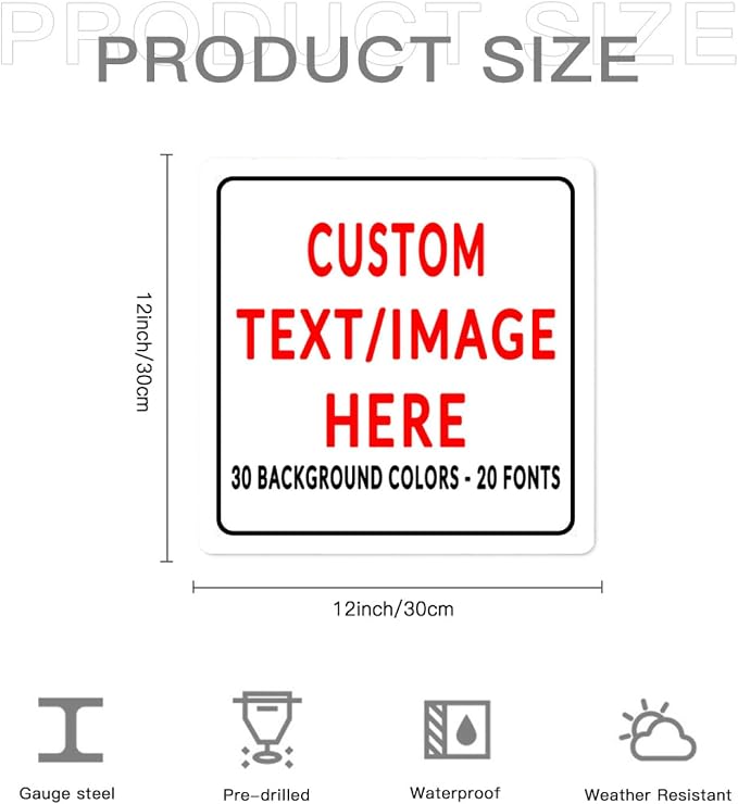 Custom Sign Personalized Custom Metal Sign, Customize - Image 6