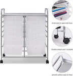 Giantex 12 Drawer Rolling Storage Cart Tools Scrapbook Paper Office School - Image 6