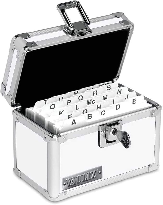 Vaultz Locking Index Card File, 3 x 5 Inches - Image 2