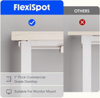 FLEXISPOT L Shaped Standing Desk, 63 x 47 Inch Electric Height Adjustable - Image 5