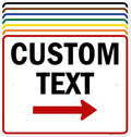 Custom Arrow Directional Sign by My Sign Center by MySignCenter