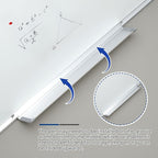 72” x 40” Foldable Whiteboard Dry Erase Board Large Tri Folding Whiteboard - Image 6