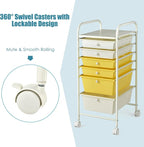 Giantex 6 Storage Drawer Cart Rolling Organizer Cart - Image 5
