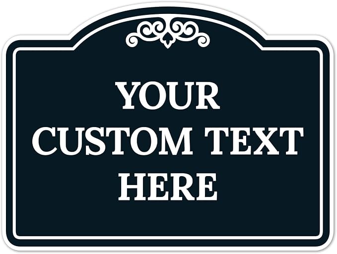 Custom Decorative Sign, Personalized Metal Sign by SigoSigns