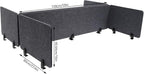 ReFocus Raw Clamp-On Acoustic Desk Divider Mounted Privacy Panel Set – Reduce - Image 2