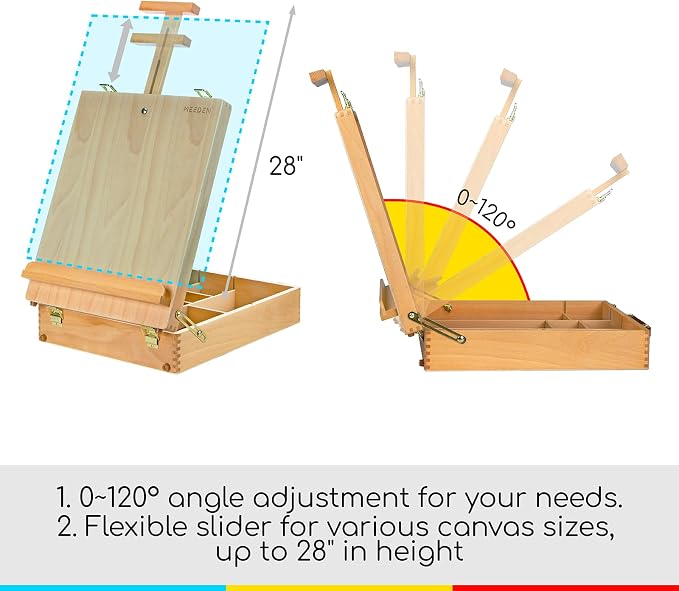 MEEDEN Extra-Large Tabletop Easel, Solid Beech Wood Table Top Easels - Image 4