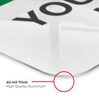 Custom Safety First Sign, OSHA Sign, 12x18 Inches, Rust Free .063 Aluminum - Image 6