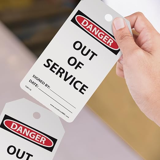 AccuformNMC 100 Safety Tags by-The-Roll, Danger Out of Service, US Made OSHA - Image 3