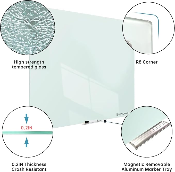 Magnetic Glass Whiteboard - Image 2