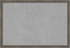 Amanti Art Grey Framed Magnetic Board 26x38 Large Vision Board by AmantiArt
