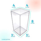 Set of 25 Acrylic Boxes with Lids, Made in USA, Display Cases - Image 6