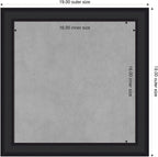 Amanti Art Black Framed Magnetic Board 19x19 Small Vision Board - Image 2