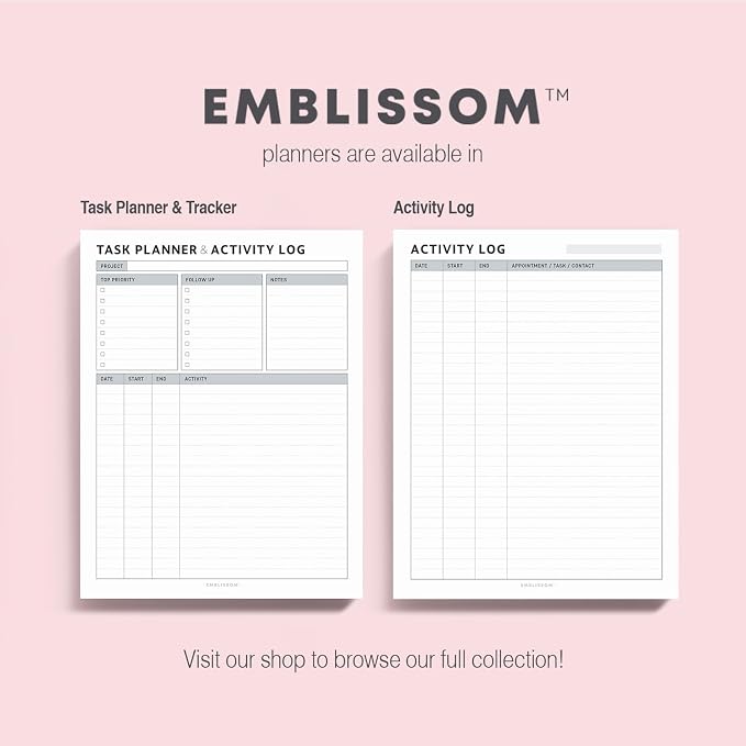 Task Planner & Tracker 8.5 x 11 Tear-Off 70 Sheet Planner Pad – Project - Image 9