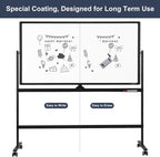 Dry Erase Whiteboard Easel on Wheels - Image 6