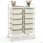 GLACER 10 Drawer Rolling Cart, Storage Cart by GLACERGrowupinhappiness