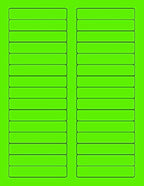 NextDayLabels - 8-1/2 x 11 Neon Color High Light Fluorescent Labels by NextDayLabels