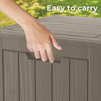 Yardgrace 50 Gallon Lockable Resin Deck Box, Waterproof & UV-Resistant Outdoor - Image 7