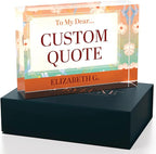 Personalized Gifts, Custom Quote Block Letter Board, Crystal-Clear Acrylic - Image 3