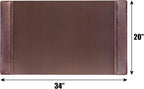 DACASSO Leather Desk Pad with Side Rails - Image 3