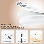 Apromisith USB Cable Organizer Clips Cord Holder, 6 Packs White Self Adhesive - Image 4