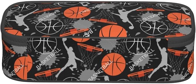 Basketball Fun Sport Ball Pencil Case Big Capacity Storage Pencil Pouch - Image 4