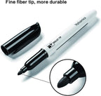 Volcanics Black Dry Erase Markers Low Odor Fine Whiteboard Markers Thin Box of - Image 3