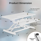 JOY worker Standing Desk Converter, Desktop Workstation Riser - Image 2